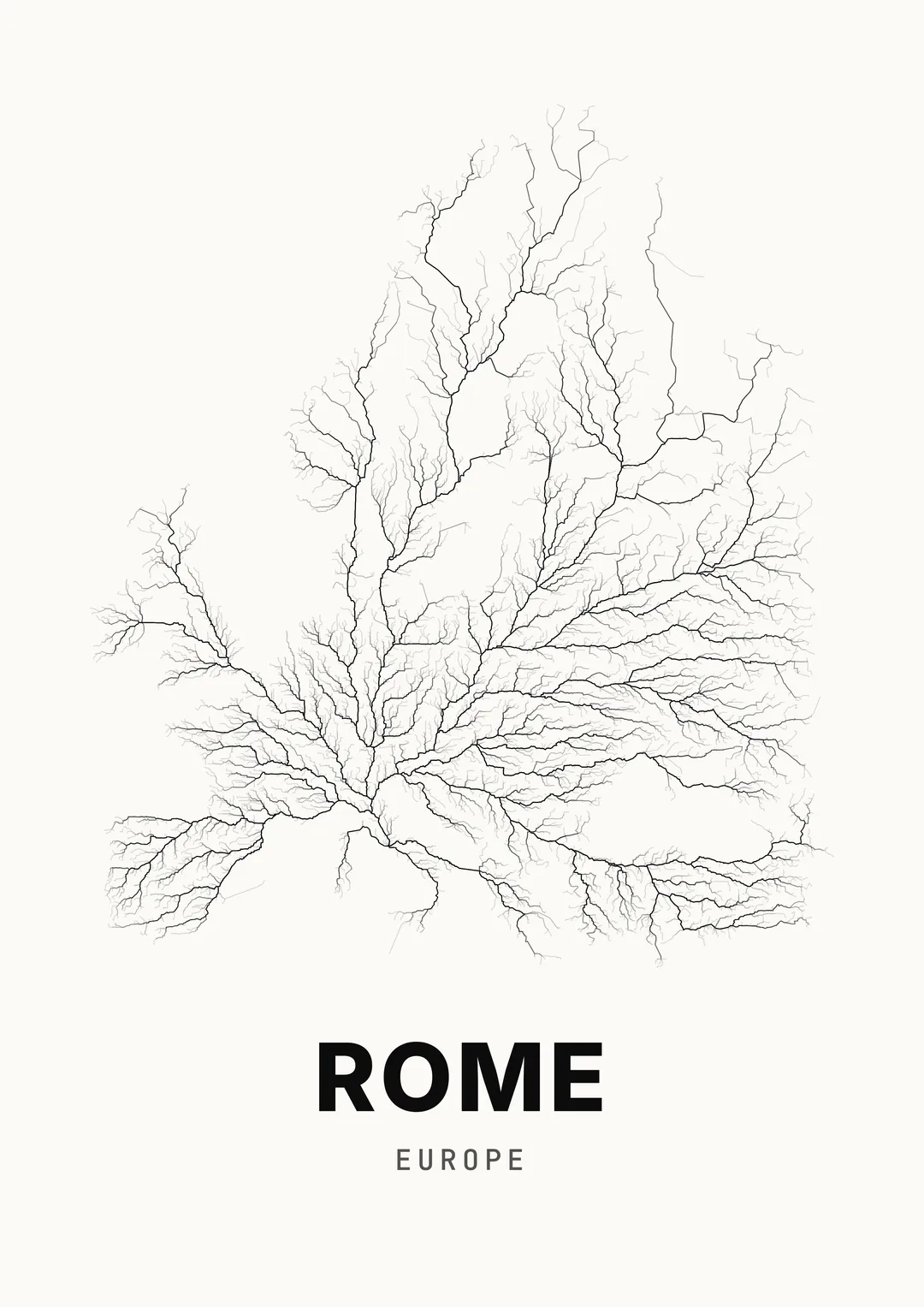 Example poster: all roads leading to Rome